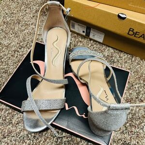 Nina silver shoes